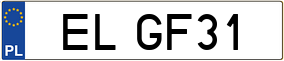 Truck License Plate